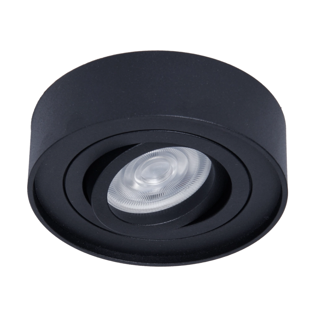 Faretto incasso soffitto NUSA nero GU10 orientabile Milagro