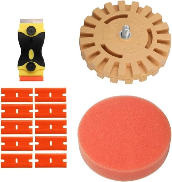 Decal Remover a Gomma per Rimuovere Residui di Adesivo e Sticker - 10 cm (4 Inch)
