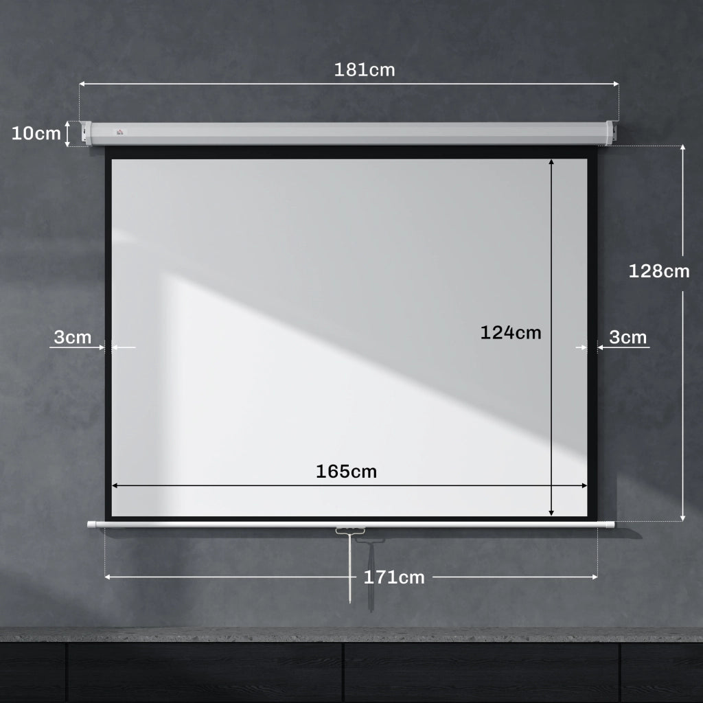 Schermo per proiettore ¨C zephmum ¨C 84¡± 4:3 montaggio a soffitto o parete
