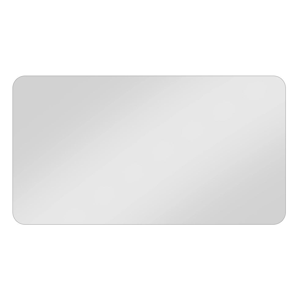 Specchio bagno senza cornice 90 × 70 cm, argento