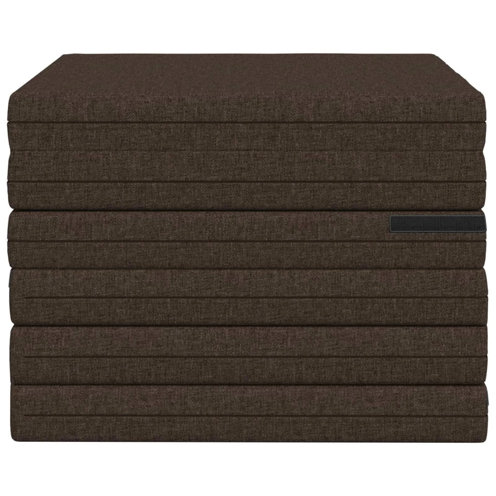 Divano Letto Pieghevole 140 x 67 x 15 cm Tortora 900272