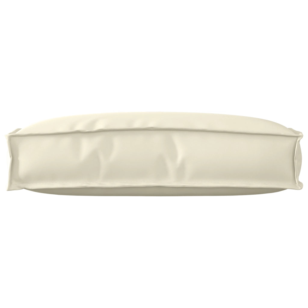 Cuscino per schienale Crema 60x40x12 cm Tessuto Oxford