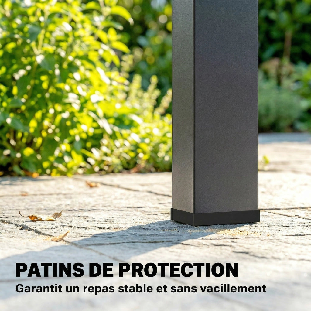 Tavolo da Giardino 6 Posti ¨C zephmum ¨C Naturale WPC 155x88x72