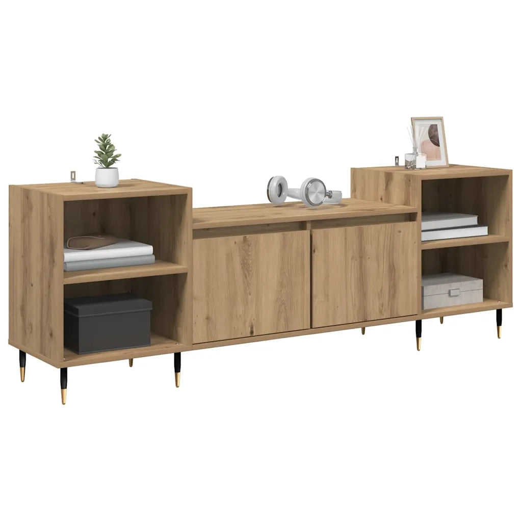 Mobile TV | Armadietto TV | Mobile Porta TV Rovere artigianale 160 x 35 x 55 cm Legno multistrato