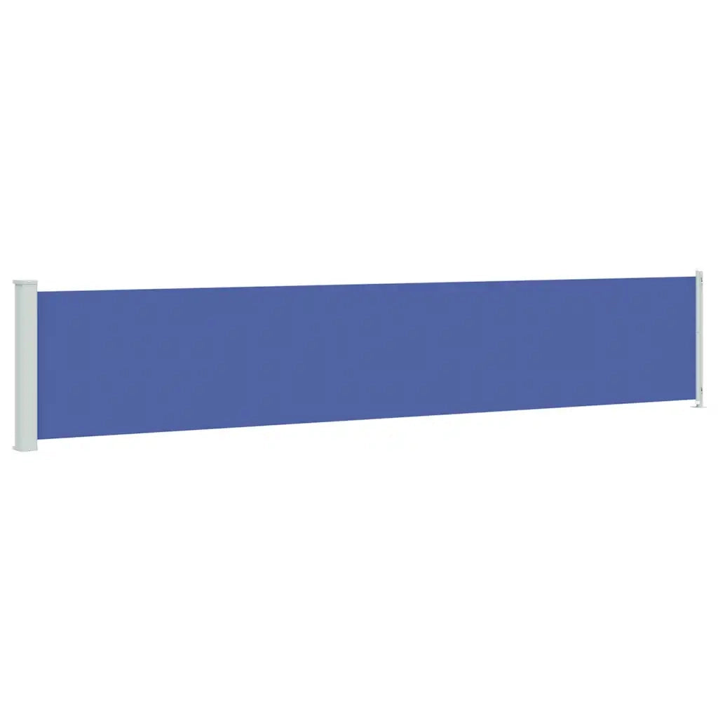 Tenda Laterale Retrattile per Patio 117x614 cm Blu 317948