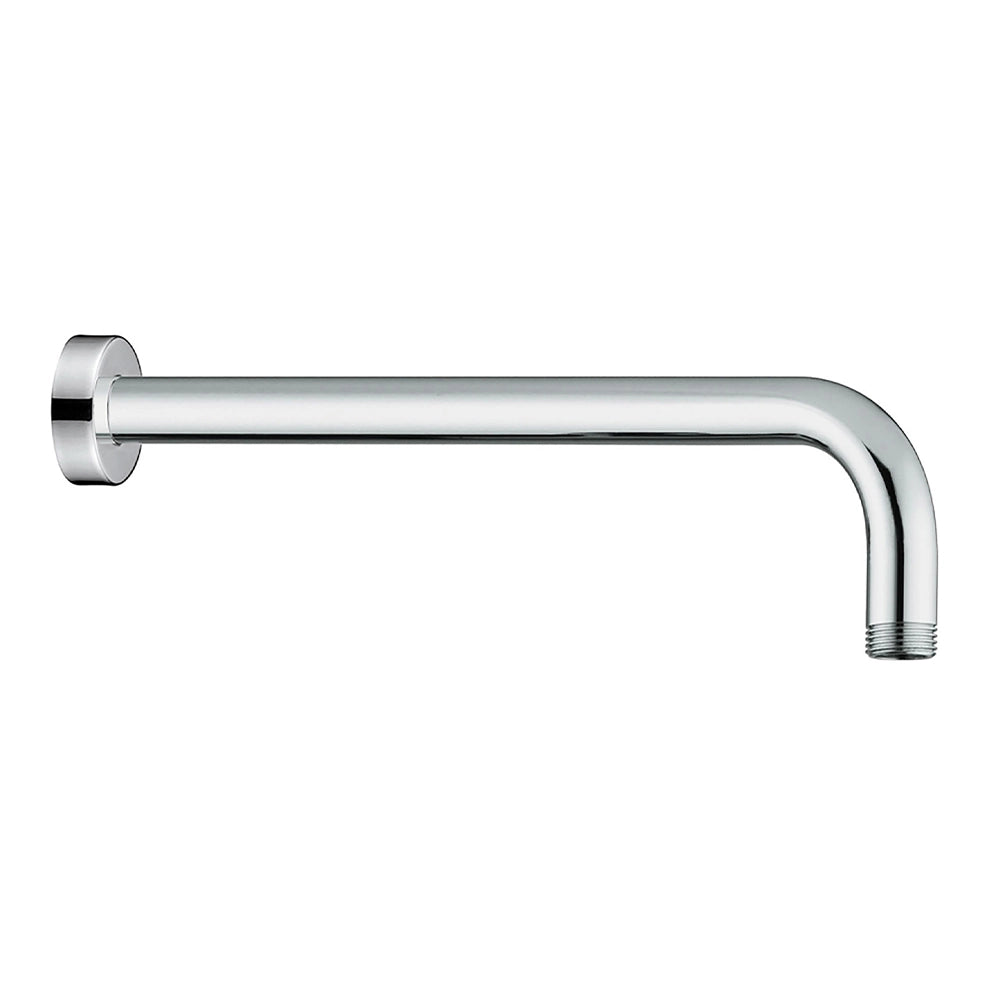 Set doccia tondo cromo 2 vie braccio 40 cm soffione 30 cm e kit doccino inclusi linea Erika