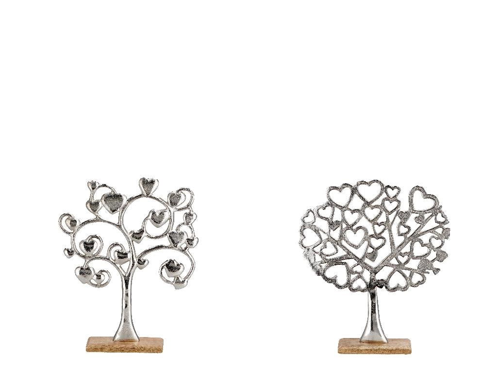 Decorazione Casa in Metallo e Legno Albero della Vita 2 Modelli