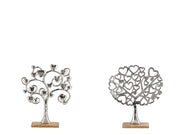 Decorazione Casa in Metallo e Legno Albero della Vita 2 Modelli