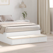 Cassetti per Letto Bianco 120x36,5x16,5 cm Legno Ingegnerizzato