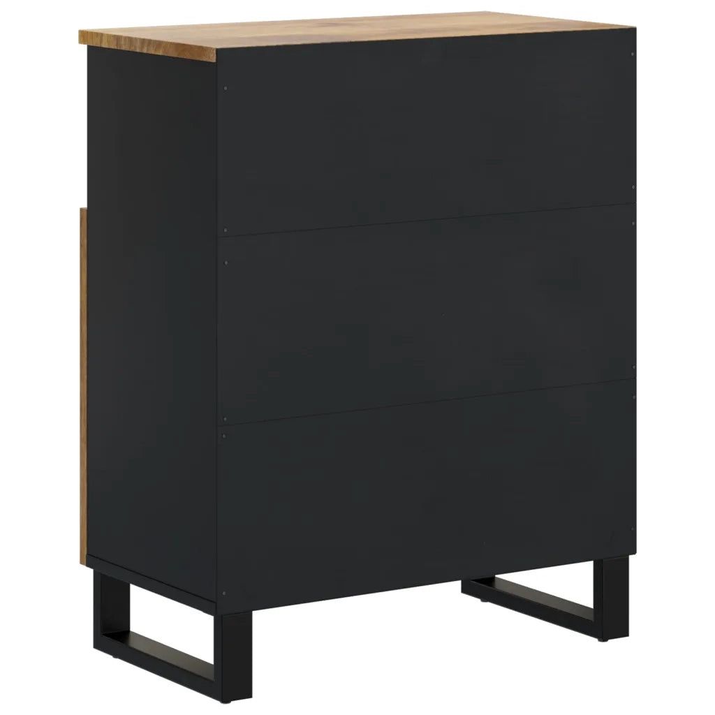 Credenza con 2 Ante 60x33x75 cm in Legno Massello di Mango 352916