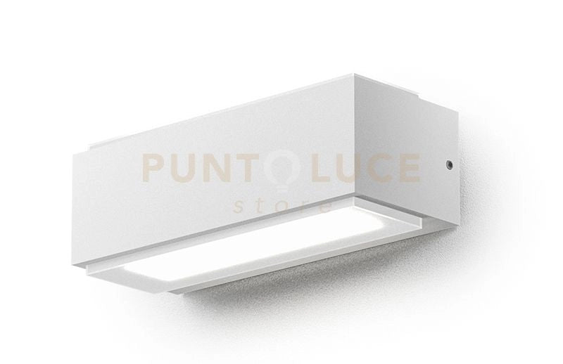 GES961-  APPLIQUE LED 4000K 451LM 10W ALLUMINIO IP65 BIANCO 18CM