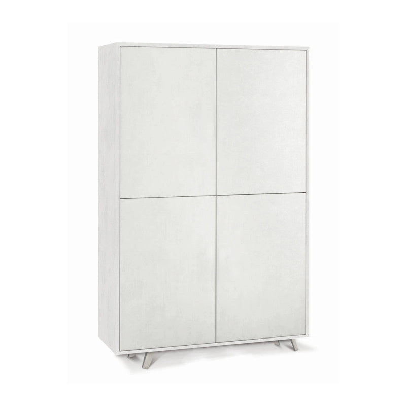 Mobile 4 Ante Kit Ossido Bianco cm 108x41x161h - Sarmog
