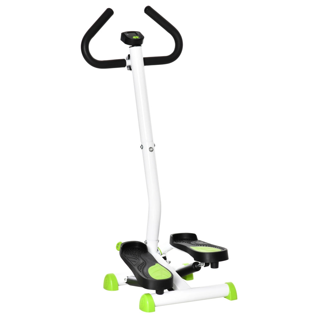 Mini Stepper per Fitness Domestico ¨C Zephmum ¨C Bianco e Verde 55x44x108 cm