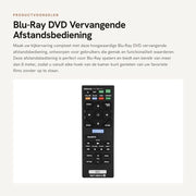 Comando a Distanza di Ricambio - Comando a Distanza per Blu-Ray - Compatibile fino a 8 m - Compatibile con BDP-S3700/BPD-BX370 - BDP-S1700 - Prodotti di Qualità - Comando a Distanza per Dvd
