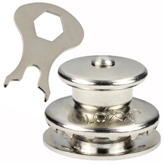 25 pezzi di maniglia per capriate con maniglia grande, disco standard per materiali fino a 2,5 mm - ottone verniciato, con chiave, grande testa