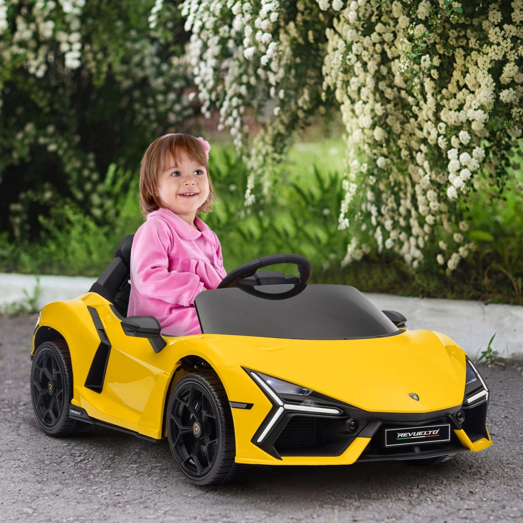 Auto elettrica Lamborghini per bambini ¨C zephmum ¨C giallo 12V telecomando