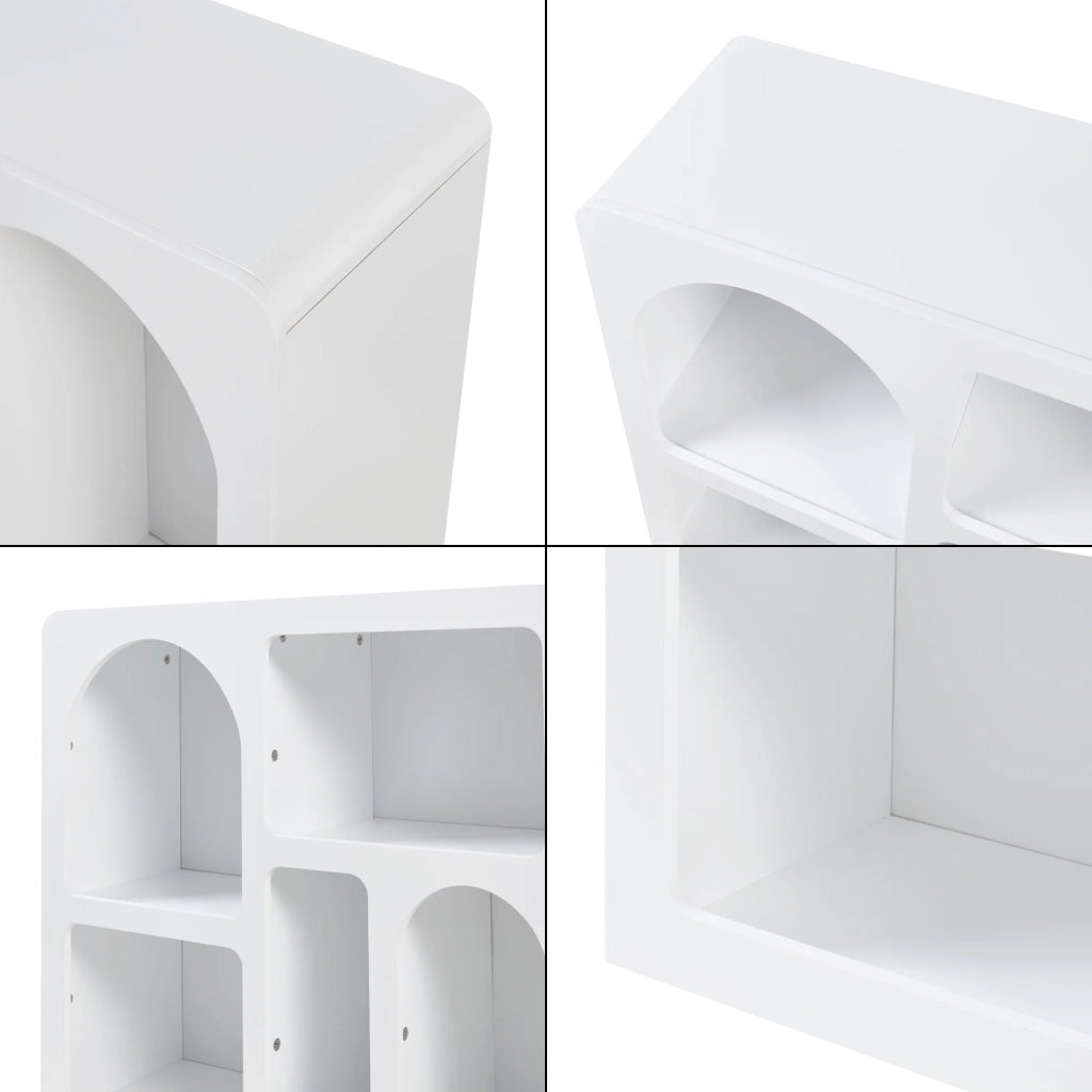 Credenza cassettiera mobile contenitore 110 x 30 x 70 cm soggiorno ingresso camera da letto bianco 03_0009048