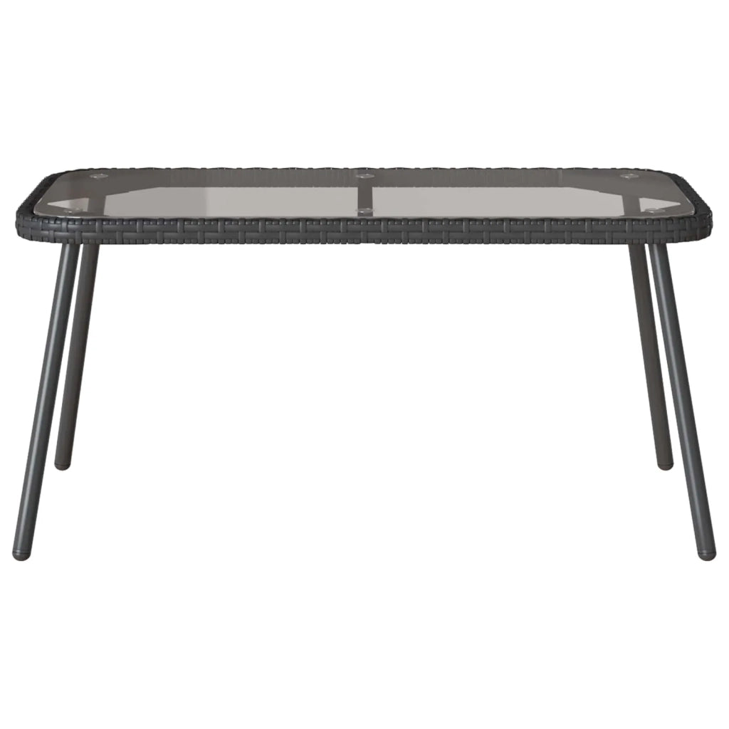 Tavolino da salotto Nero 90 x 45 x 43 cm polyrattan 4108267