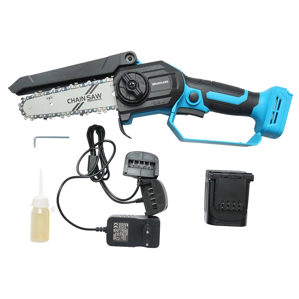 Minisega elettrica 500W con batteria agli ioni di litio da 21V, diametro di taglio 180mm