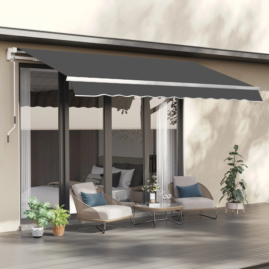 Telo di ricambio per tenda da sole con balza ¨C Xylo ¨C poliestere 280g/m2 grigio 282x240cm