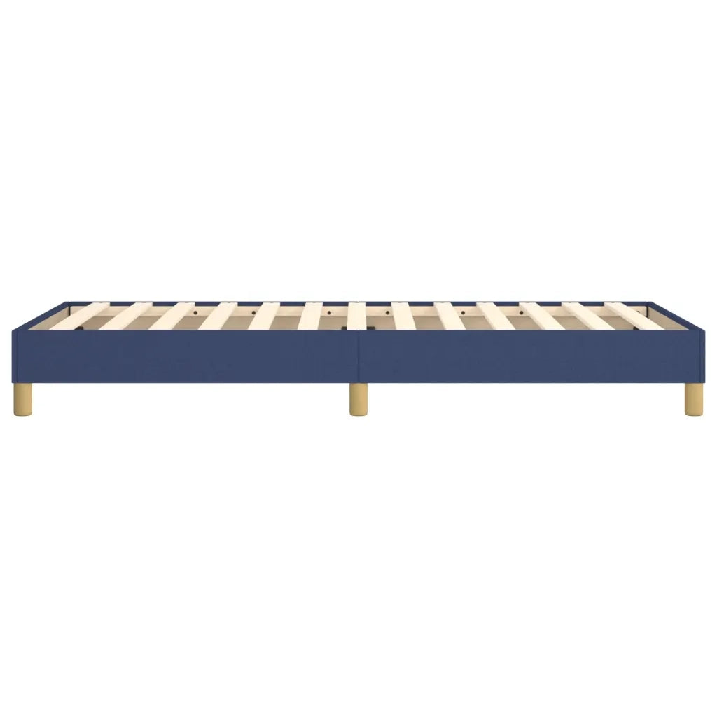 Struttura Letto a Rete a Molle-Giroletto Blu 100x200 cm in Tessuto 501344