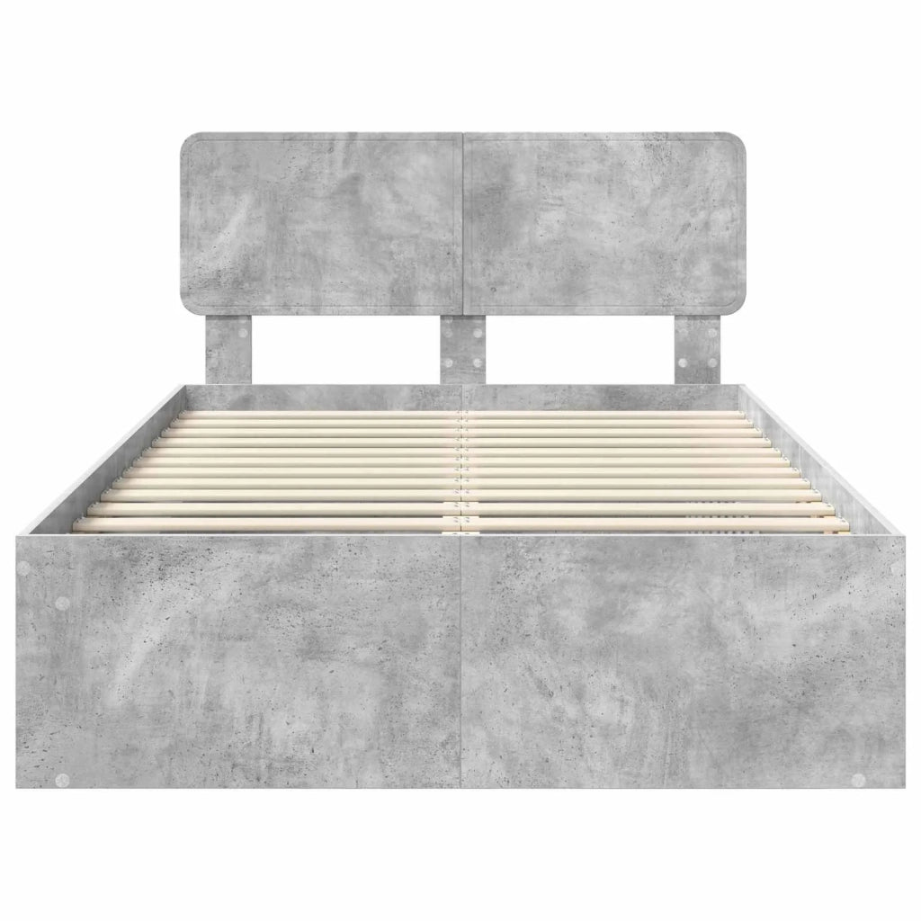 Struttura del letto Calcestruzzo 120 x 190 cm Pino massello 3412108