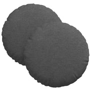 Cuscini per Seduta 2 pz | Cuscini per sedie Grigio scuro ?30 x 13 cm