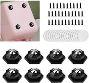 YBCCBY 16 pezzi ruote per mobili ruote piccole ruote pesanti ruote autoadesive ruote rotanti 360° ruote per mobili ruote mini piazzole carico 200 kg ruote pesanti con viti per trasporto