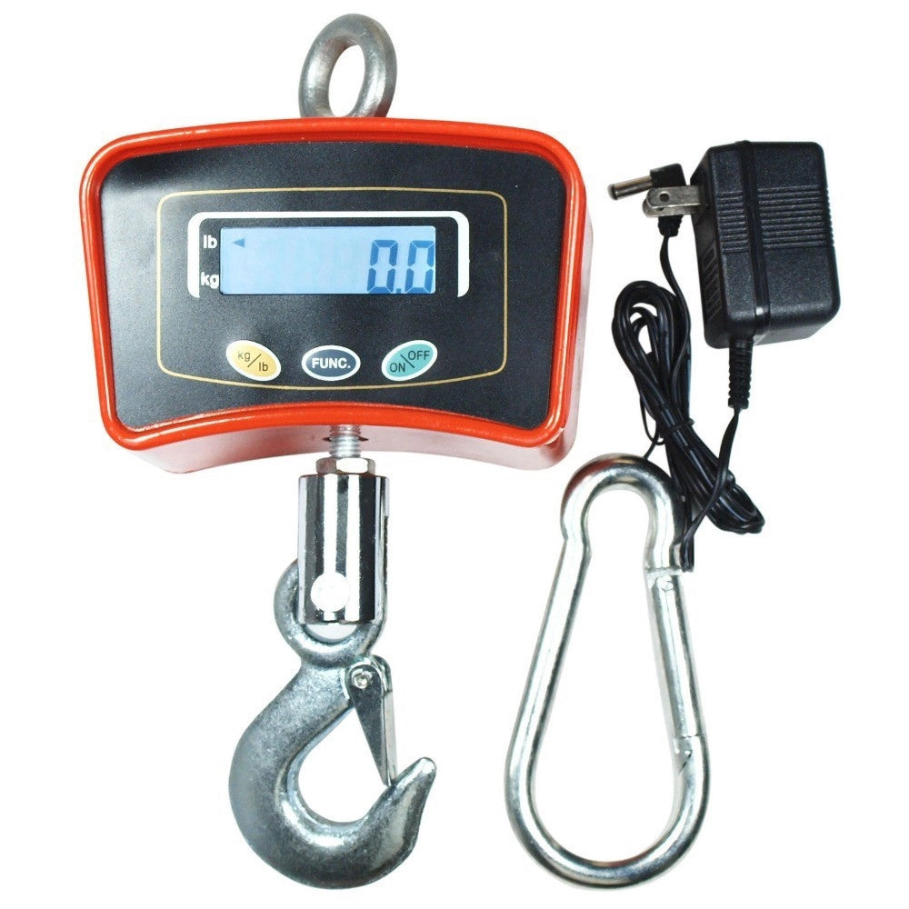 Trade Shop - Bilancia Da Gru 500 Kg Con Gancio Acciaio Inox Bilancia Industriale -