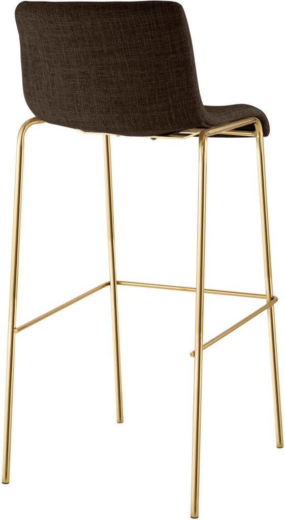 Sgabello da bar Hoover in tessuto 4 piedi oro 2