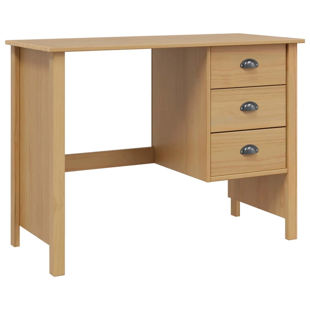 Scrivania con Cassetti Marrone miele 100 x 45 x 74 cm