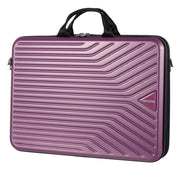 Borsa rigida da viaggio porta pc, tablet, tracolla, scomparti interni, viola Ravizzoni