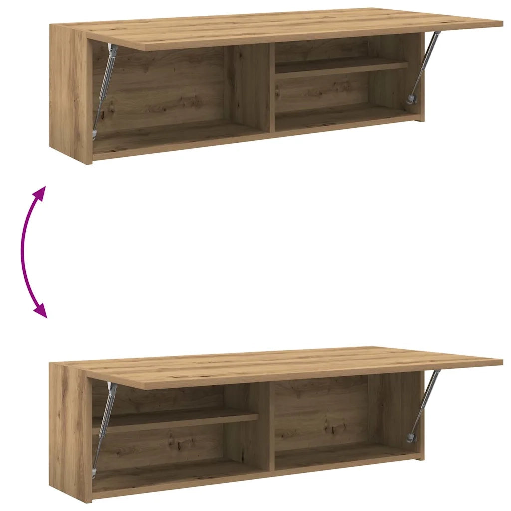 Mobiletto da Bagno Rovere Artigianale 100x25x30 cm Truciolato