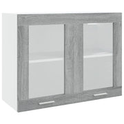 Pensile ¡°Lyon¡± Grigio Sonoma 80x31x60 cm Vetro e