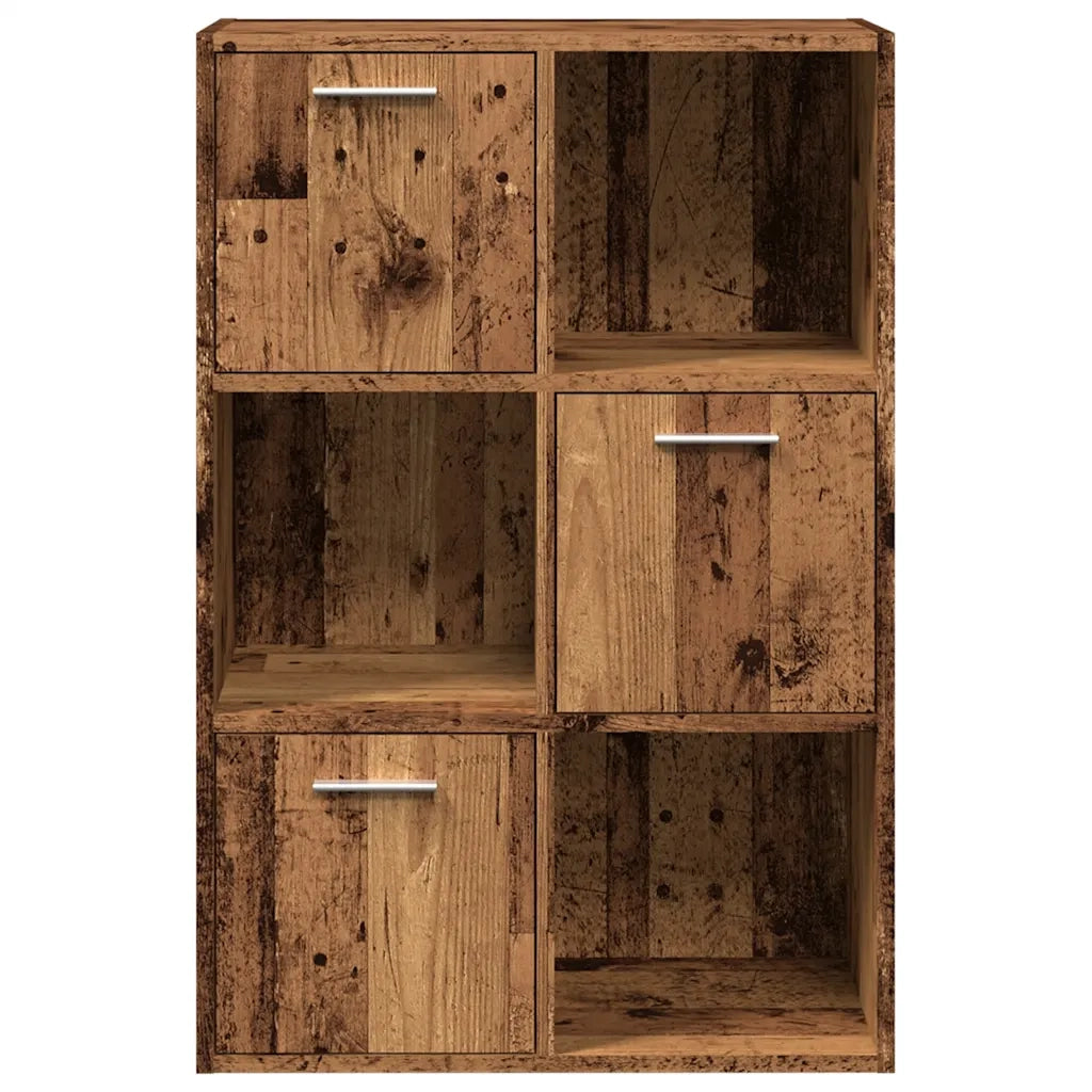 vidaXL Libreria Legno Antico 60,5x30x90 cm in Legno Multistrato