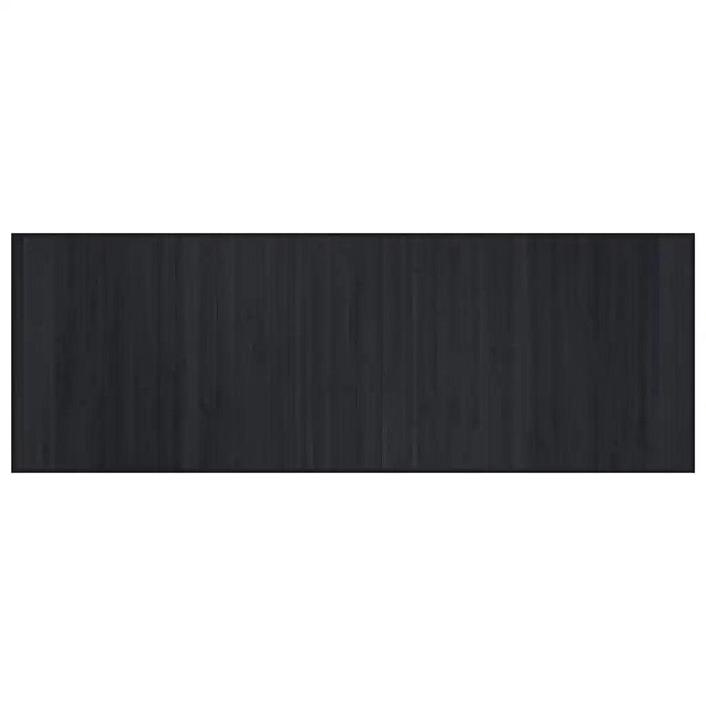 Tappeto del soggiorno | Tappeto Rettangolare Nero 70x200 cm in Bamb¨´