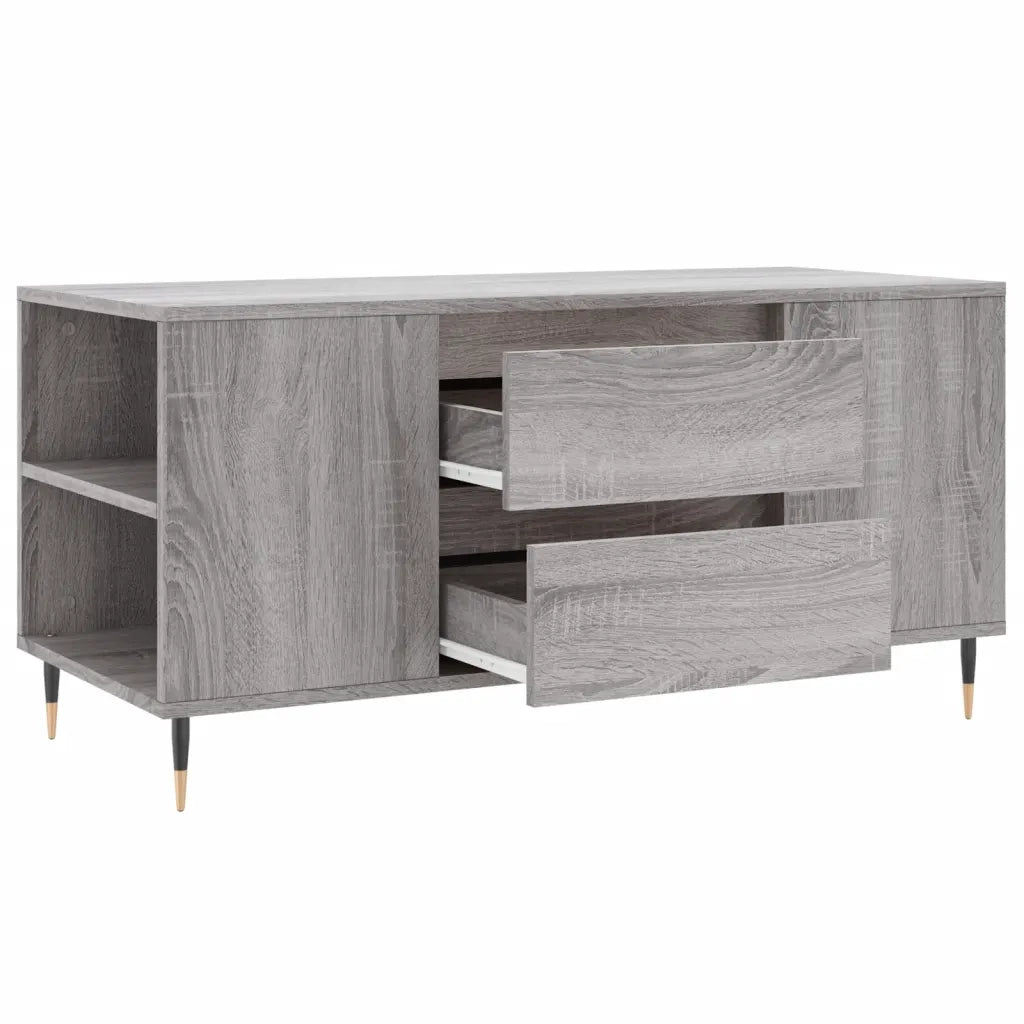 Tavolino Salotto Grigio Sonoma 102x44,5x50 cm Legno Multistrato 830994
