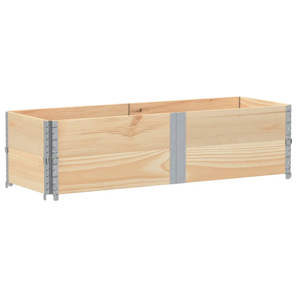 vidaXL Fioriera da Giardino 150x50 cm in Legno Massello di Pino