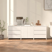 Credenze 3 pz Bianche in Legno Multistrato cod mxl 63167