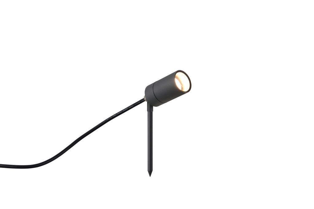 Faretto da giardino a picchetto PURUS 1xGU10 nero IP65