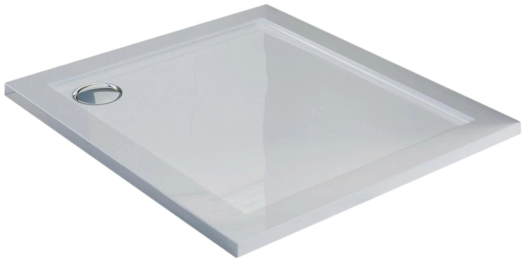 Piatto Doccia 80x90 cm in Acrilico Fosterberg Floret 2 Bianco Lucido