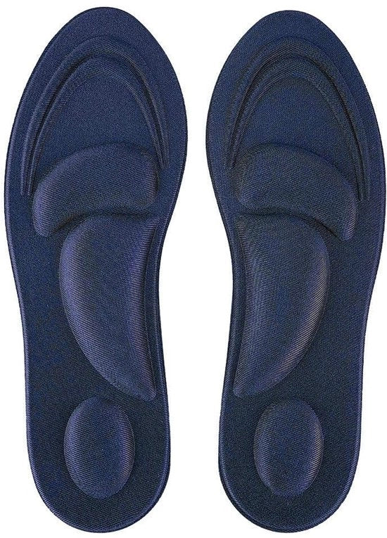 Insoles a Supporto Memoria - Adatto per Attività Sportive - Ideali per Campeggio/Corse - Resistenti ai Colpi - Lunghezza Completa - Scarpe da Sport