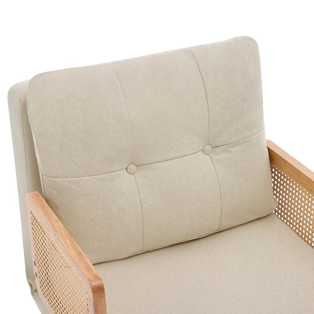 SEDIA LETTO 3 in 1 67,5x73x86,5 cm Lino Beige