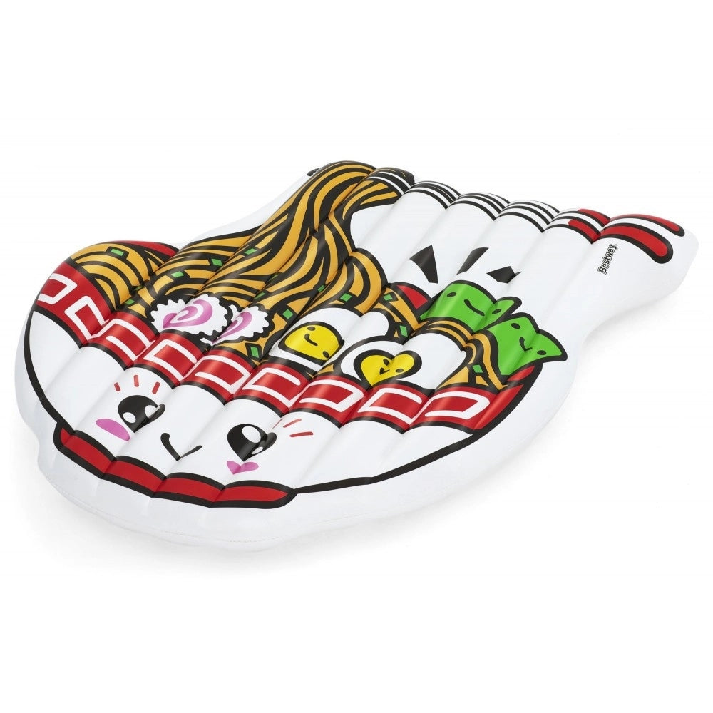 Trade Shop - Materassino Isola Gonfiabile Forma Ciotola Ramen 183x168 Cm Spiaggia Piscina 43841 -