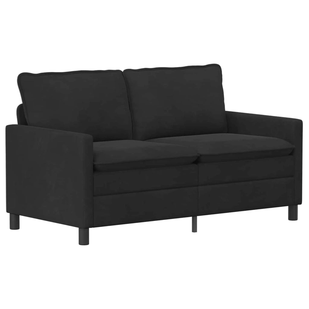 Set di divani 2 pcs Nero Velluto