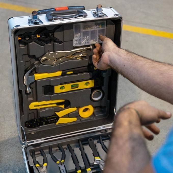 Vigor Valigia Trolley Porta Attrezzi e Utensili Vau-142 Pezzi 142