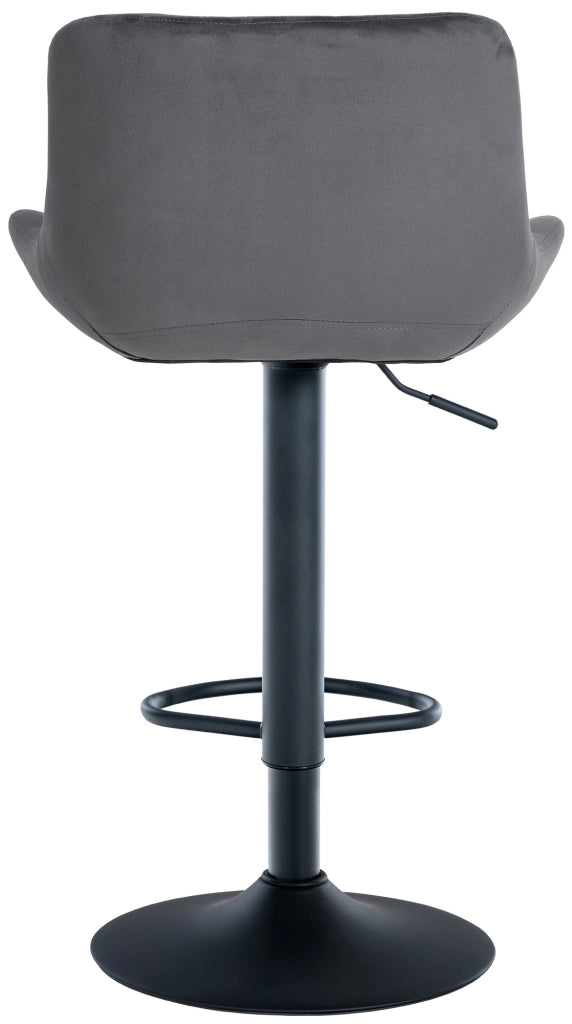Set di 2 sgabelli da bar Tover grigio scuro,Velluto
