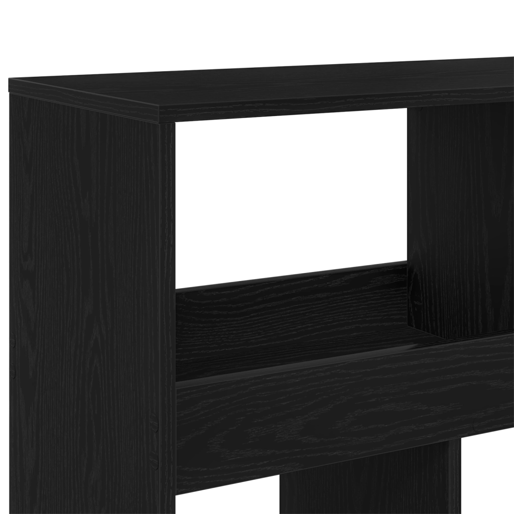 Divisore per stanze 2 pezzi Rovere nero 100x33x187,5 cm Legno ingegnerizzato