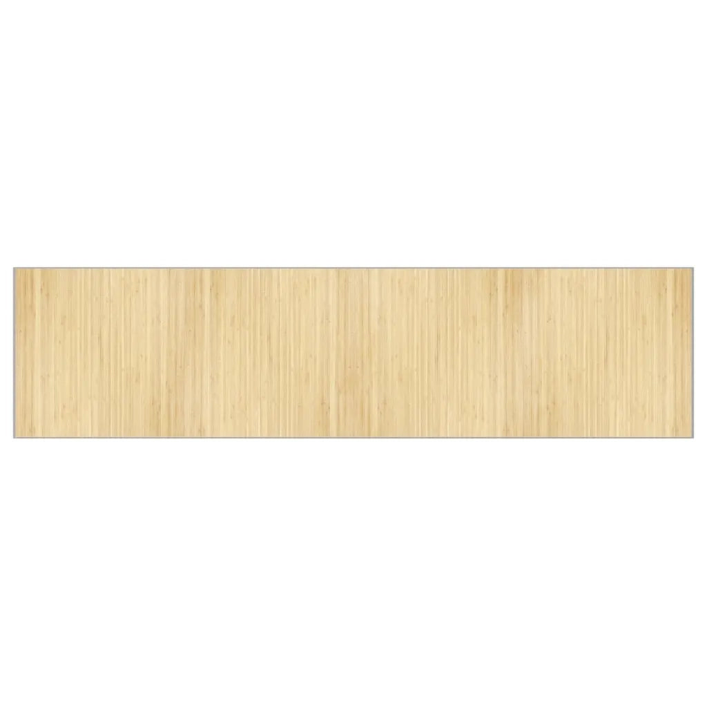 Tappeto Rettangolare Natura Chiaro 100x400 cm in BambÃ¹