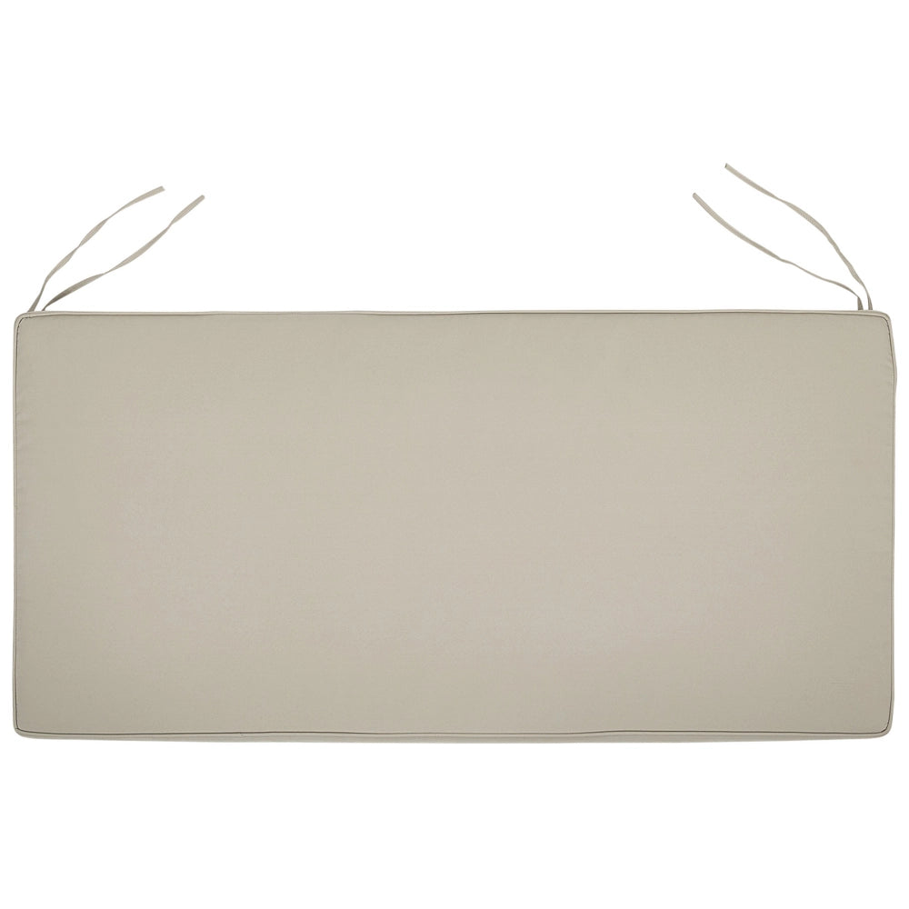 Cuscino per sedile da esterno Cuscino per panca resistente all'acqua in poliestere taupe 152 x 54 cm Giardino